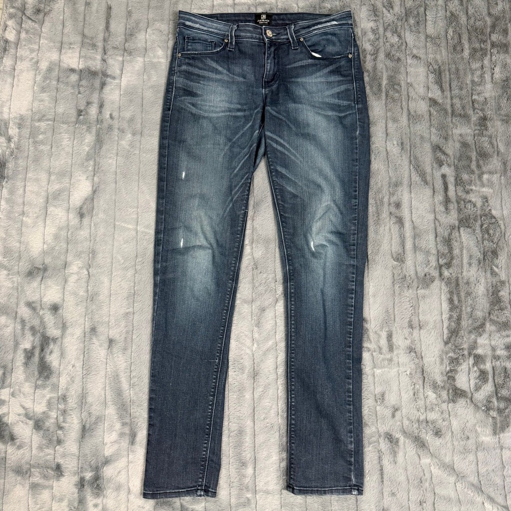 Just Black Skinny Jeans Dark Wash Denim Made in USA Size 27